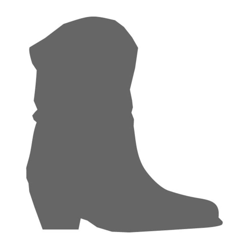 Cowboy Boot Stencil