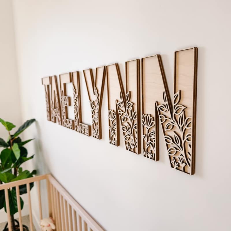 Wildflower Wall Letters | CraftCuts.com