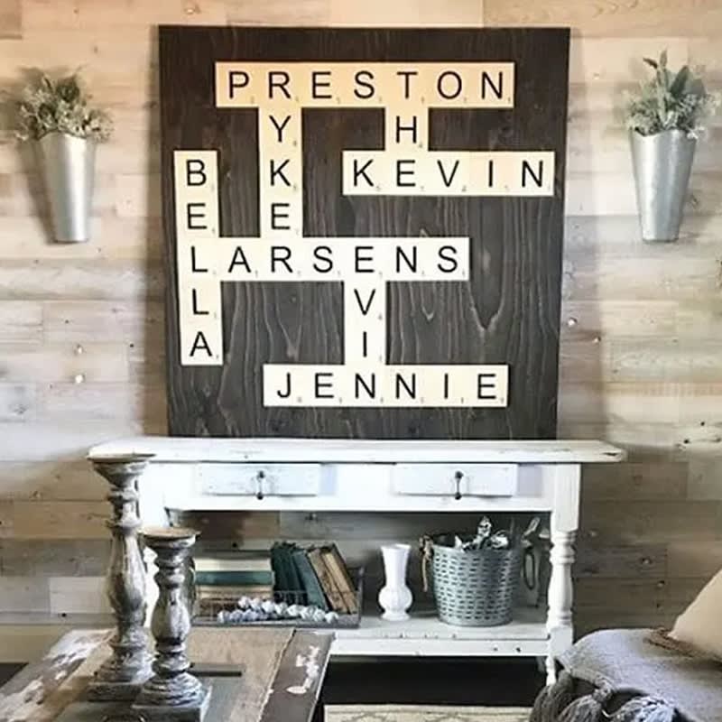 Wood Wall Letter Tiles Large Letter Tiles