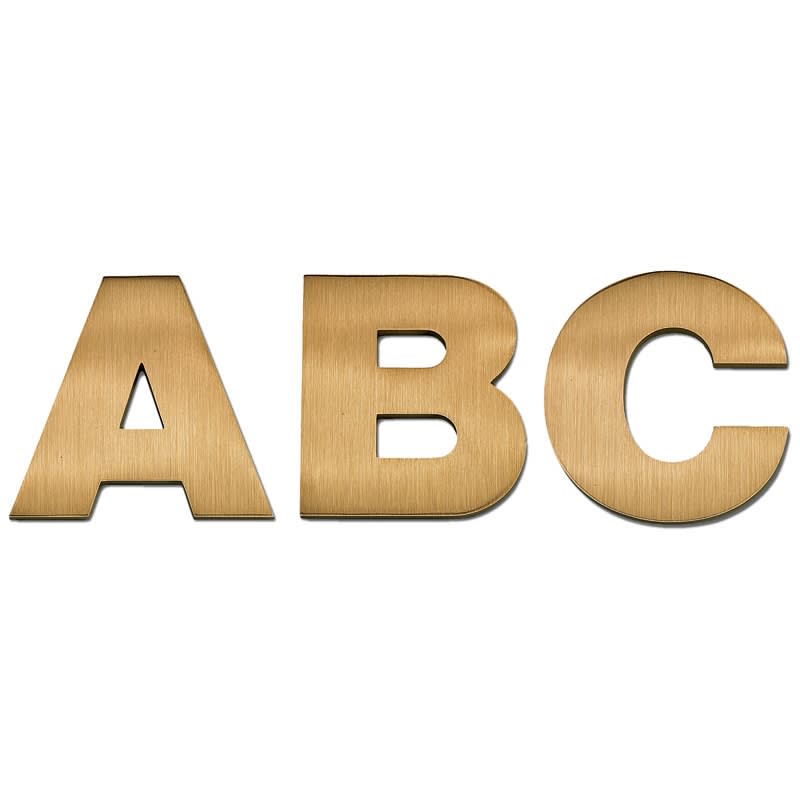 Helvetica Bold Cast Bronze Letters Woodland Manufacturing