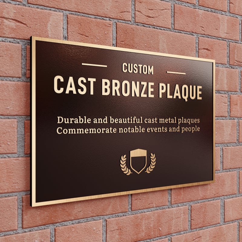 Custom cast bronze plaque with intricate design and fine details, honoring first responders and frontline workers during the COVID-19 pandemic