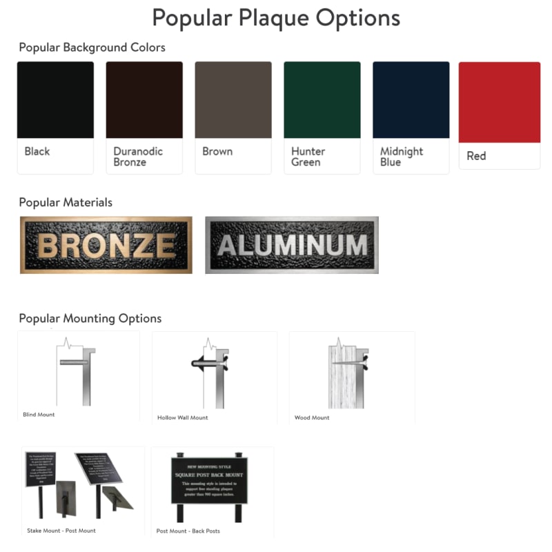 Custom Plaques Design & Order Plaques Online Woodland Manufacturing