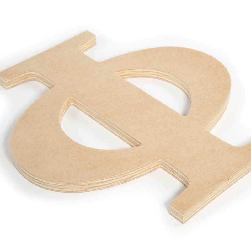 Wooden Greek Letter Iota - Fraternity/Sorority - Premium MDF Wood Letters  (6 inch, Iota) 