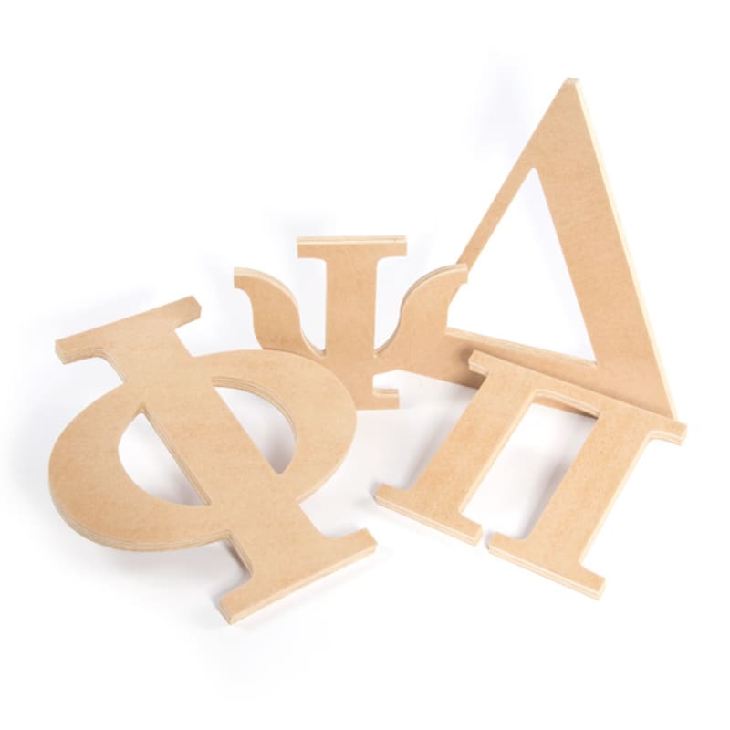 Wooden Greek Letter Iota - Fraternity/Sorority - Premium MDF Wood Letters  (6 inch, Iota) 