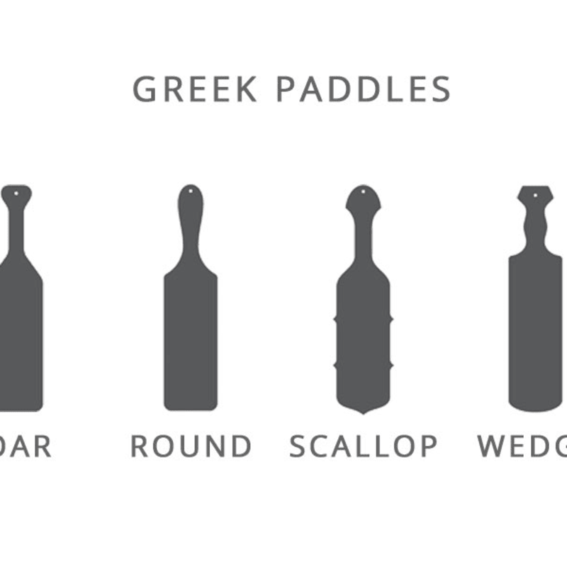 Custom Greek Paddle Order with Greek Letters