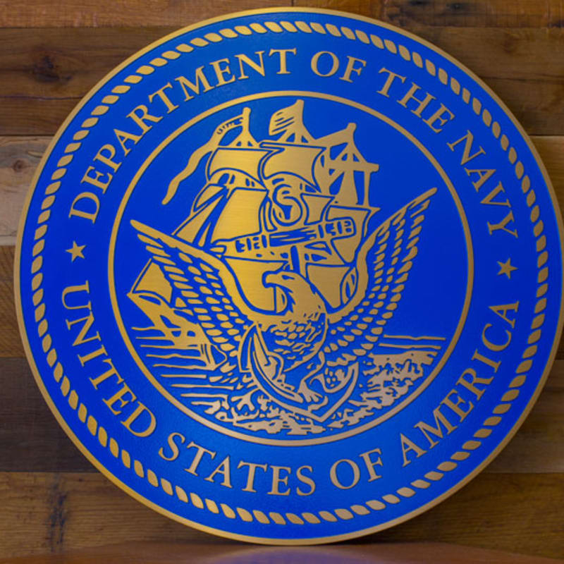 Department of the Navy Plaque - Shield Design