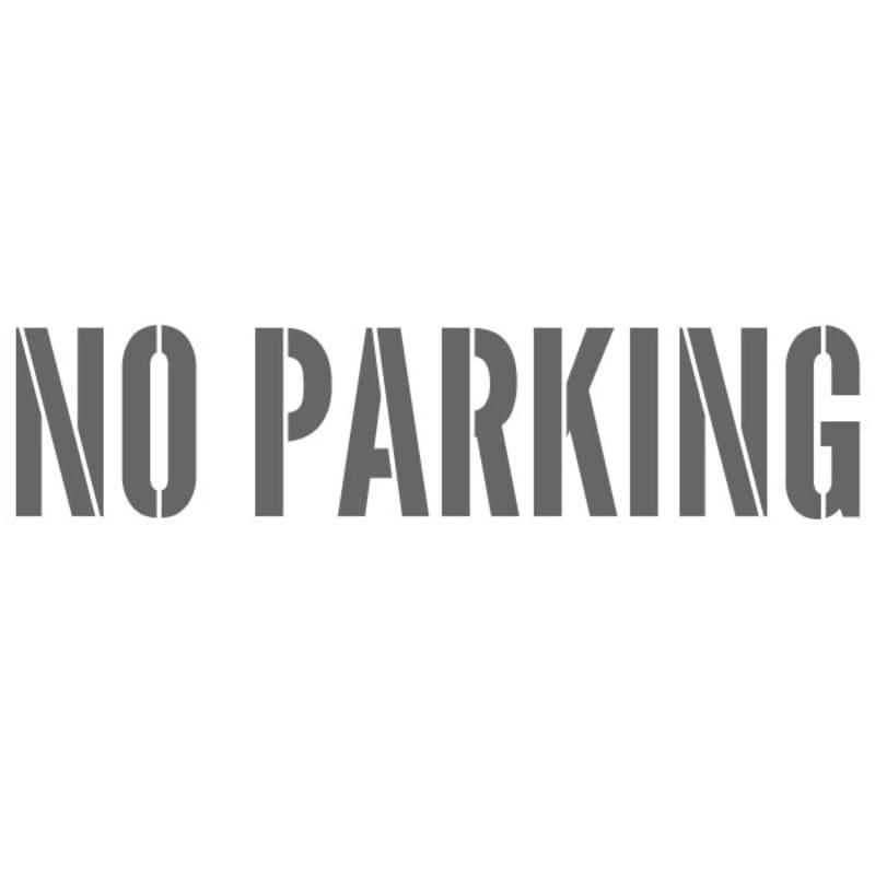 No Parking Stencil Woodland Manufacturing no-parking-stencil-woodland-manufacturing