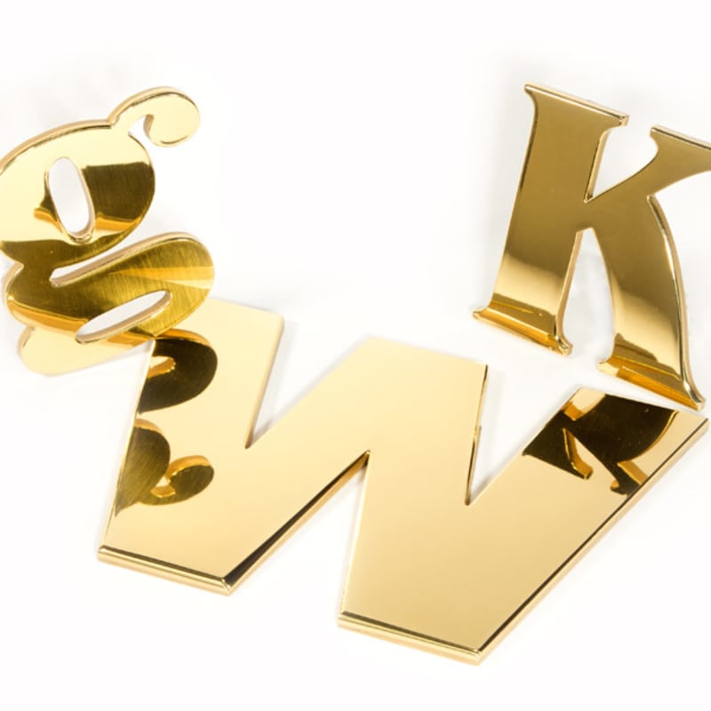 Polished Brass Letters - Solid Gold in Any Font