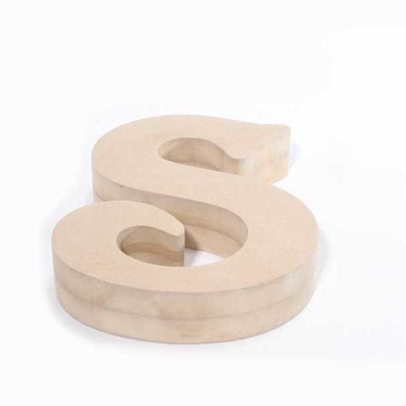 8 Decorative Solid Block Wooden Letters Alphabets Words Natural