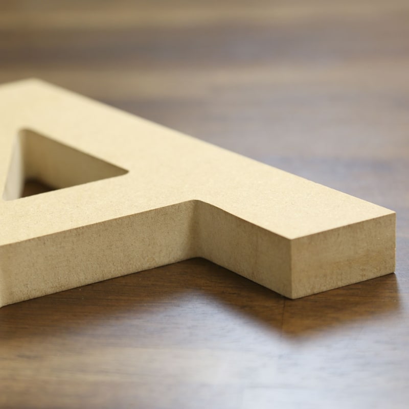 Unpainted MDF Wood Letters Custom Woodland Mfg