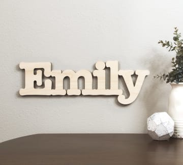 Custom Wooden Wall Signs Names Letters Craftcuts Com