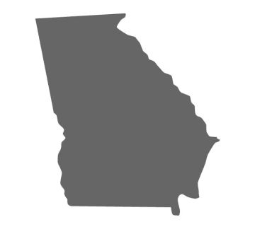 Georgia – Map Outline, Printable State, Shape, Stencil, Pattern