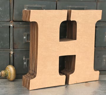  Wood Letters 4.3 Inch, White Unfinished Wood Letters for Graft,  Wooden Letters for Wall Decor, Standing Letters for Bedroom, Home,  Birthday, Party, DIY Graft (&)