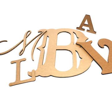 Custom Cardboard Letters - Temporary Sign Letters | Woodlandmanufacturing.com