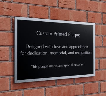 Personalized Aluminum Plaques - Aluminum Wall Plaque