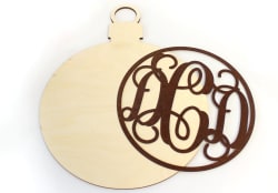 Rustic Vine Monogram Ornament Wreath Kit