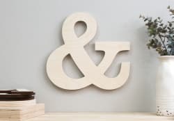 Baltic Birch Wood Letters