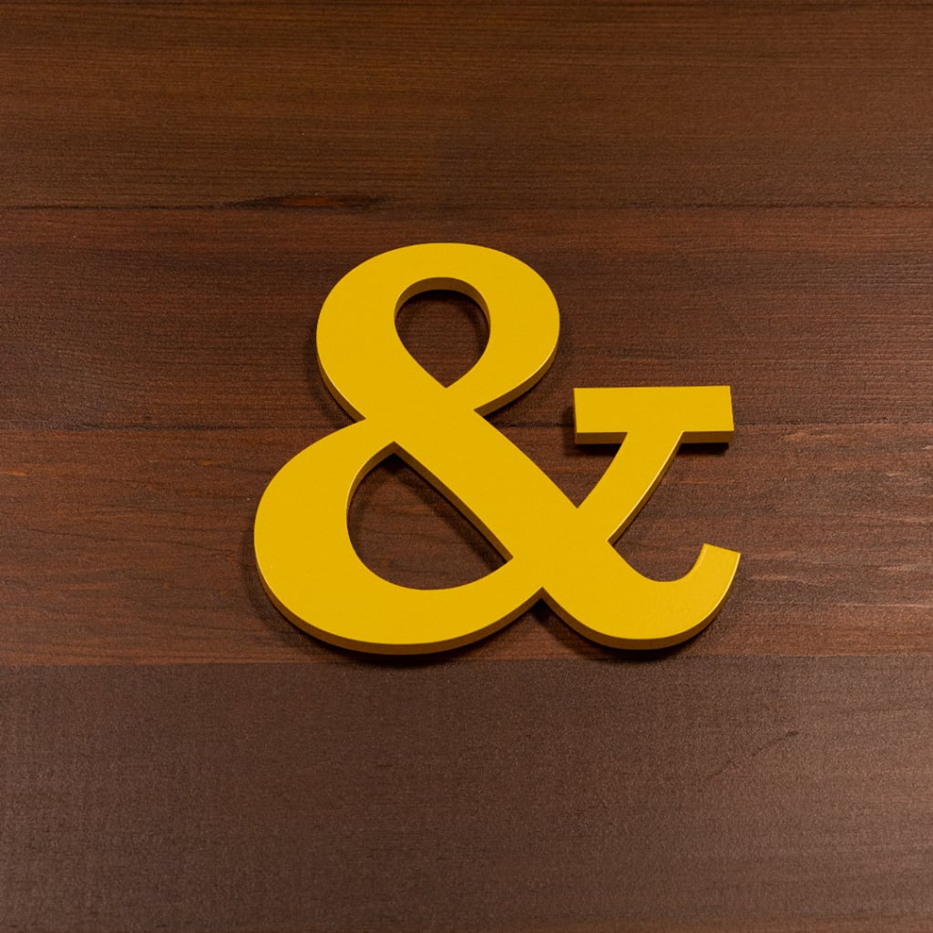 Polished Bronze Letters - Custom Gold Letters Polished to Perfection