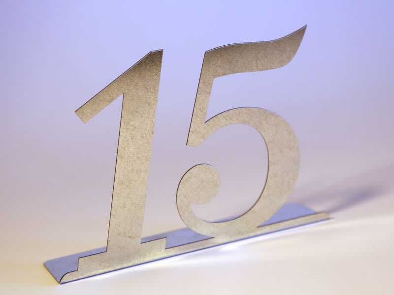 Metal Wedding Table Numbers