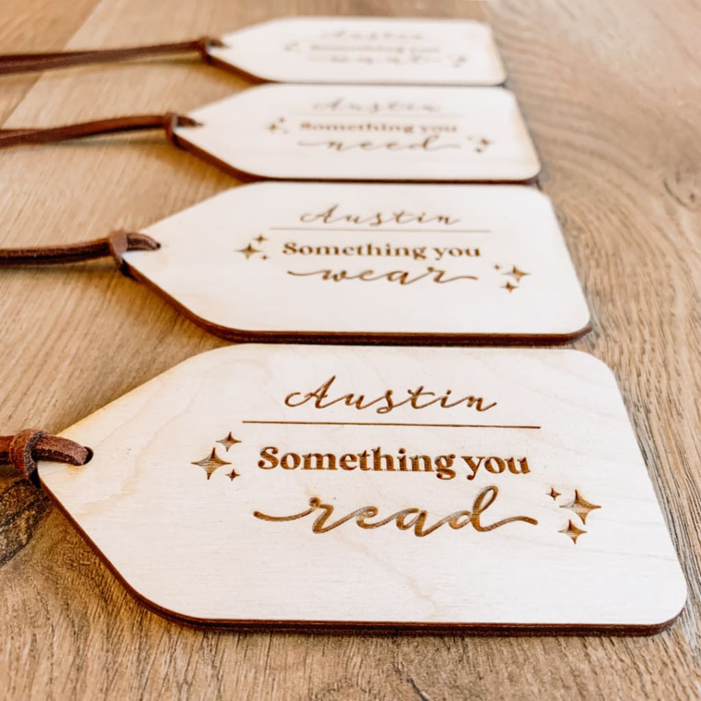 Personalized 4 Gift Rule Tags | CraftCuts.com