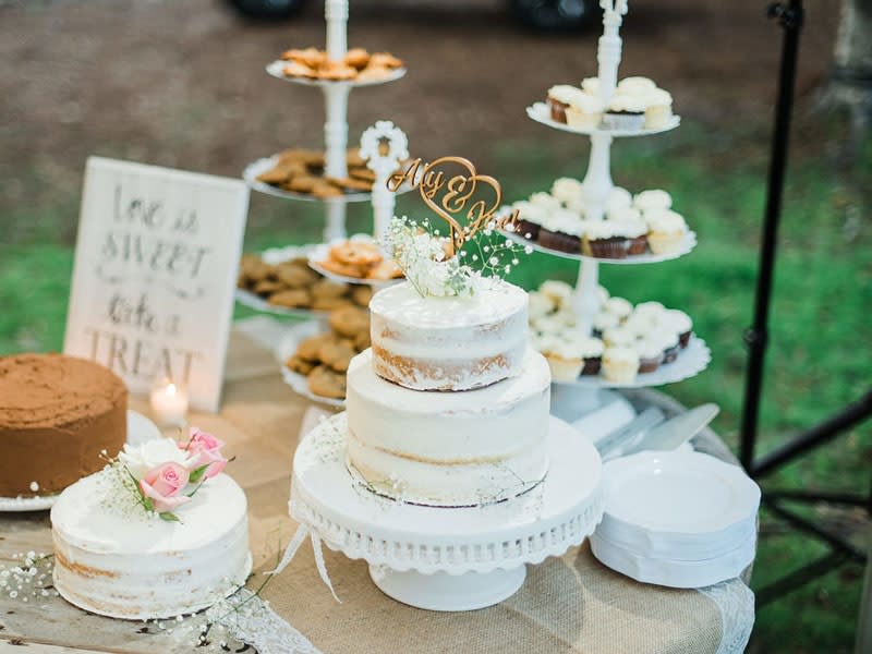 Couple's Names Cake Topper/Rustic Wedding Cake Topper/ Engagement Party  Cake Top