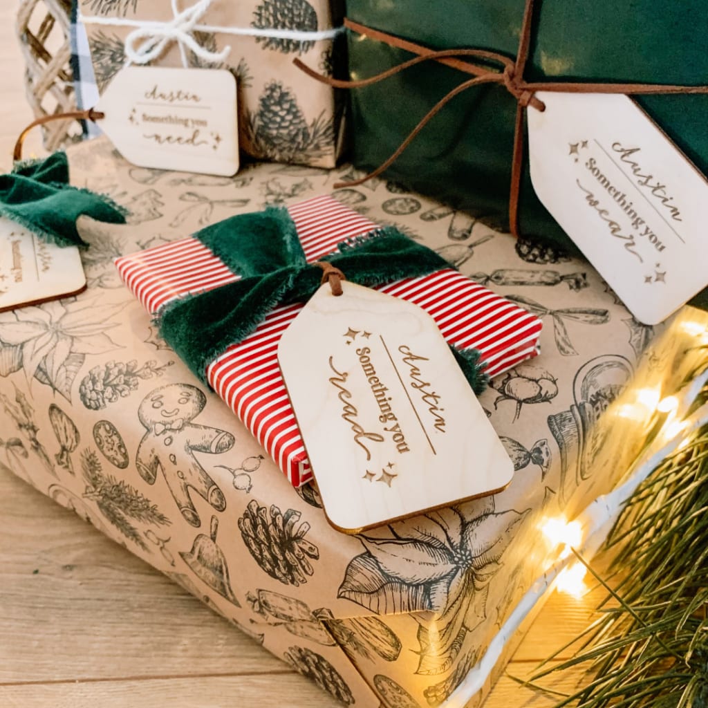 Personalized 4 Gift Rule Tags | CraftCuts.com