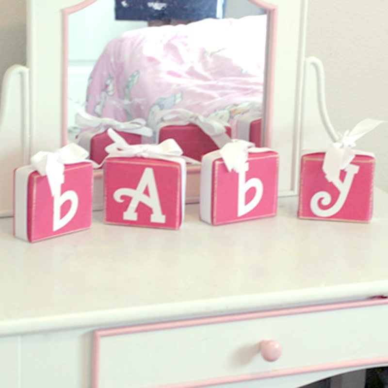 BABY Wooden Block Letters