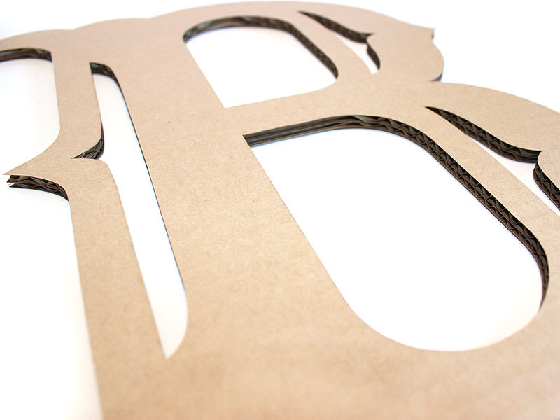 Cardboard Letters Temporary Craft Letters