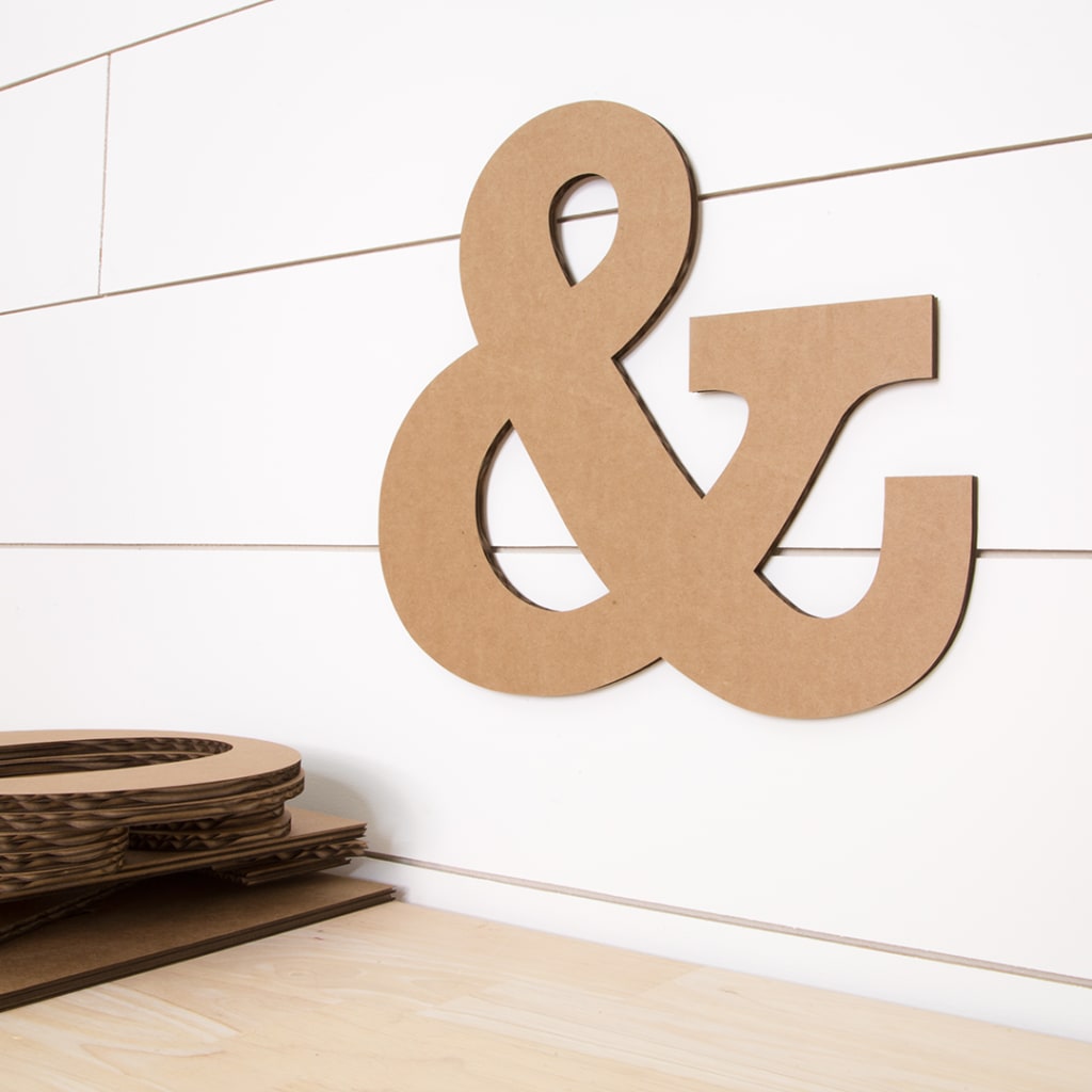 Cardboard Letter Party Decoration - Make Life Lovely