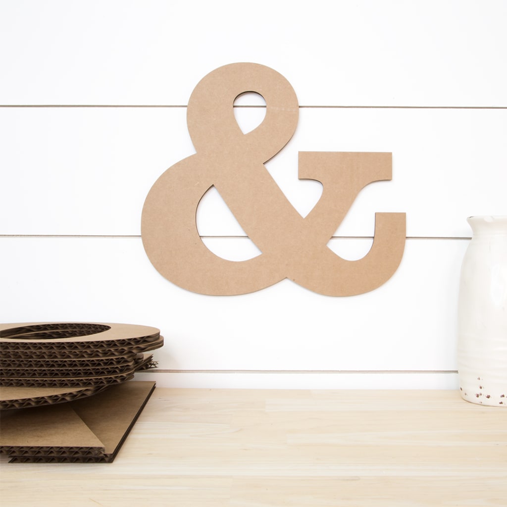 Cardboard Letters  Temporary Craft Letters