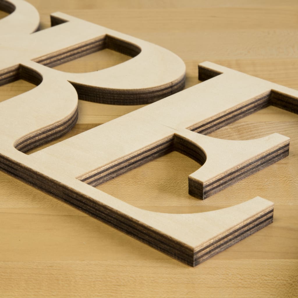 SMALL Connected Letters, Hi Word, Wooden Cutout Word
