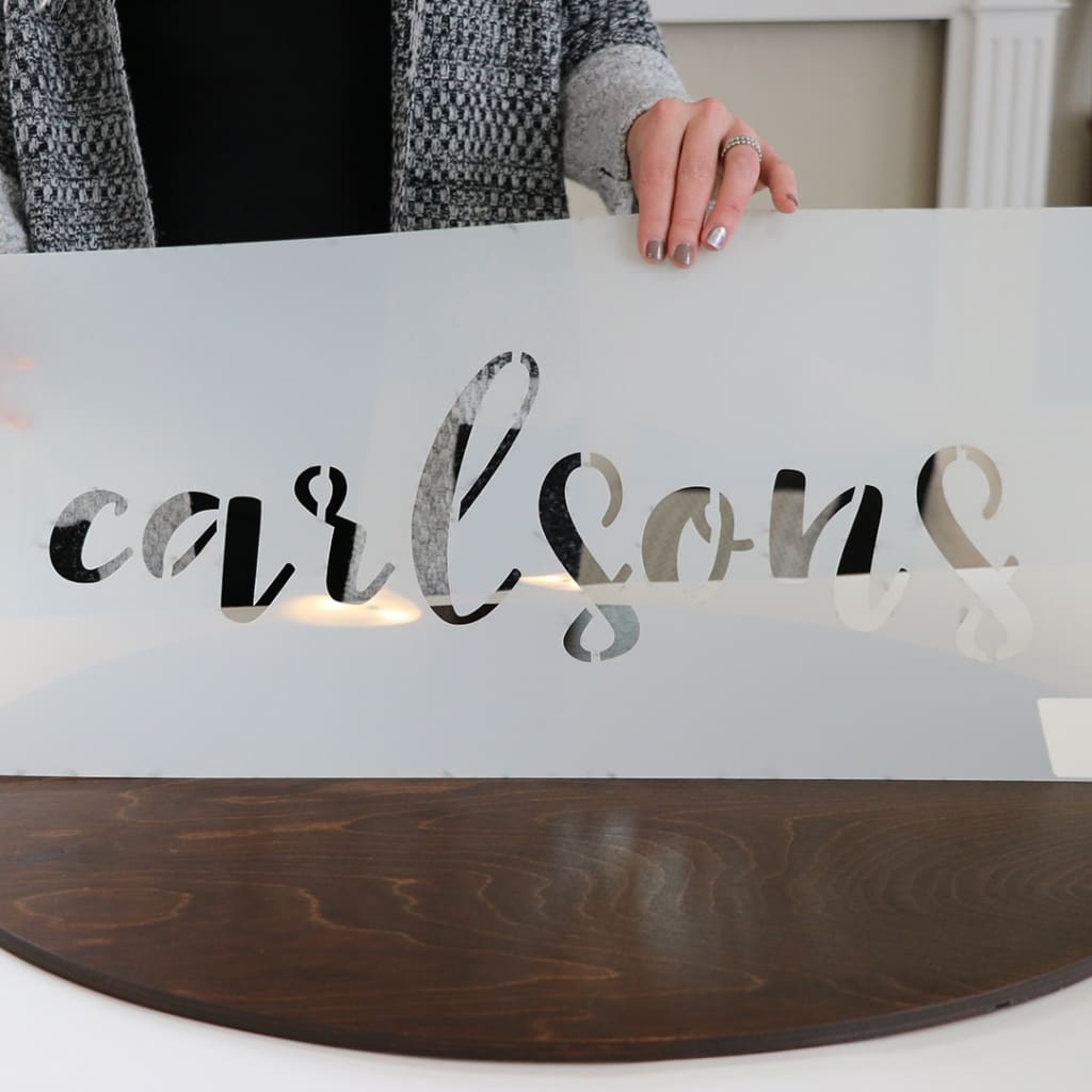 Custom Stencil Add Own Text Signs, SKU: ST-0392