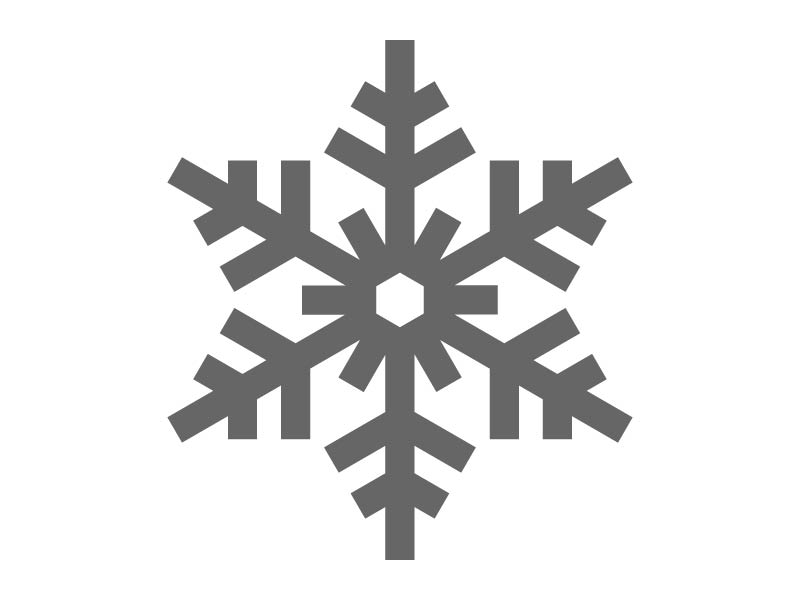Fair Isle Snowflake Craft Shape