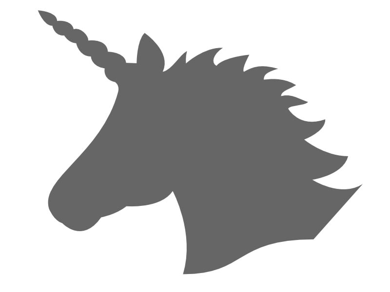 Unicorn Head Craft Shape Craftcuts Com