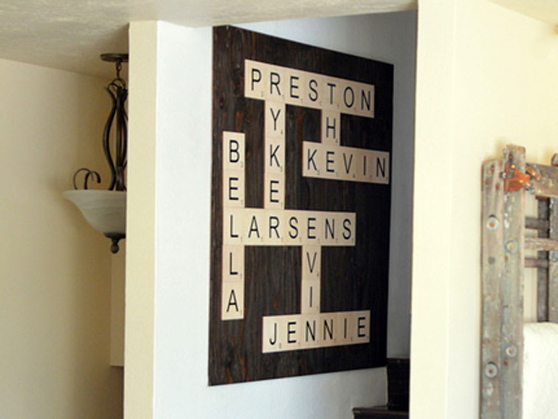 Wood Wall Letter Tiles Large Craftcuts Com