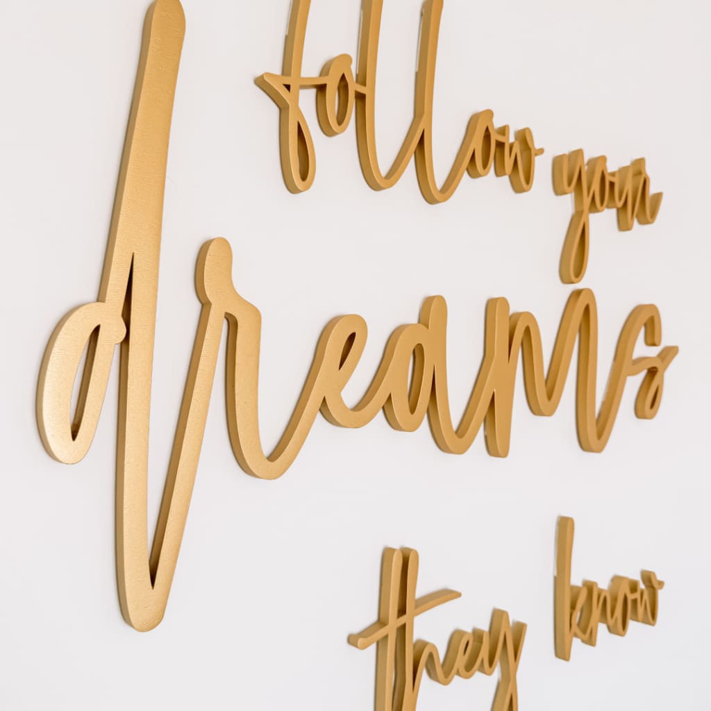 Painted Script Wood Letters | CraftCuts.com