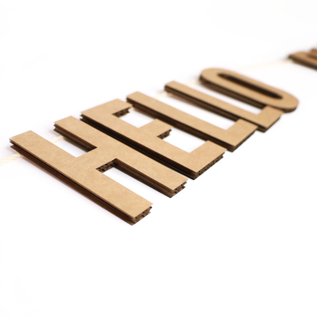 Cardboard Letters  Temporary Craft Letters