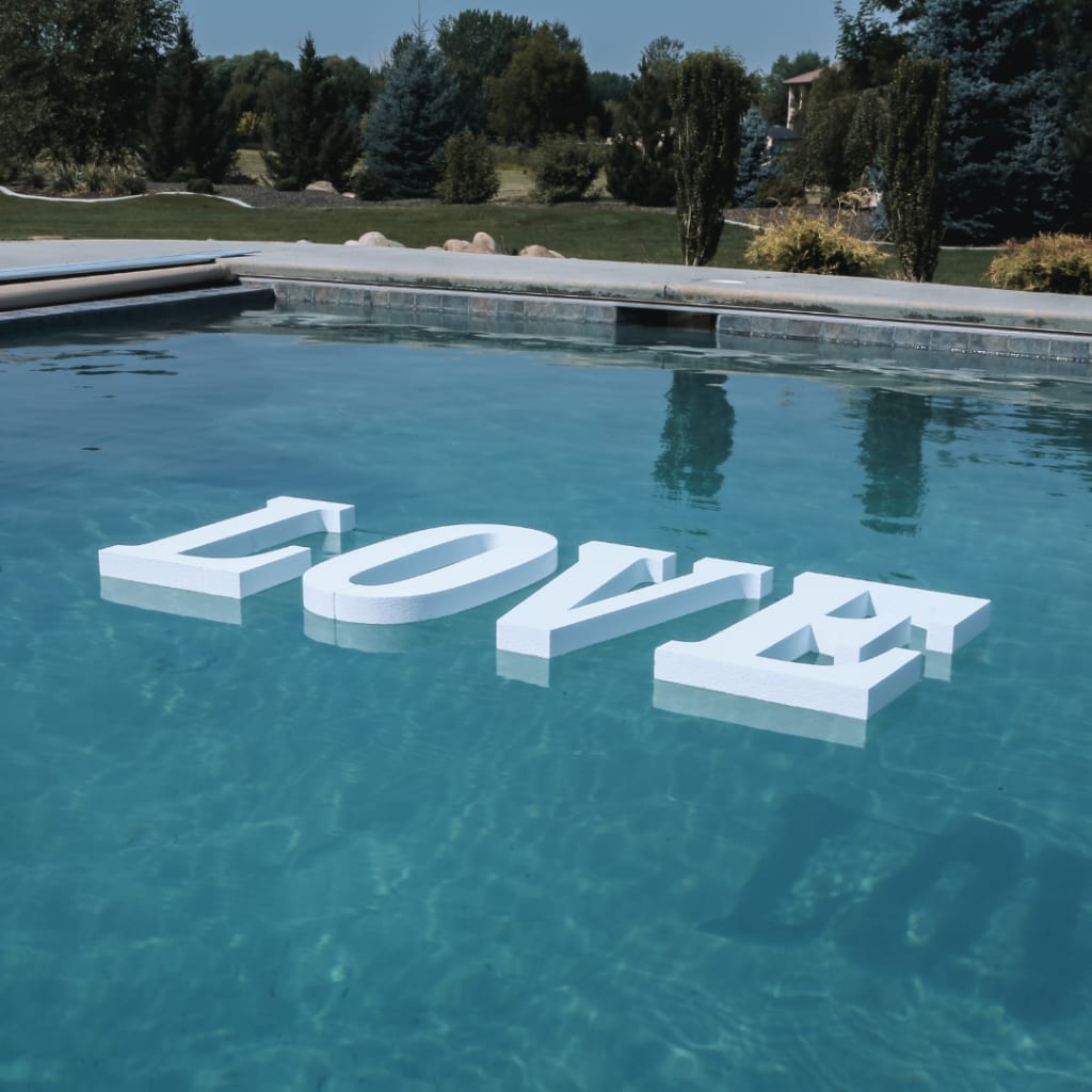 Floating Foam Letters  Floating Pool Letters - Custom Foam Letters