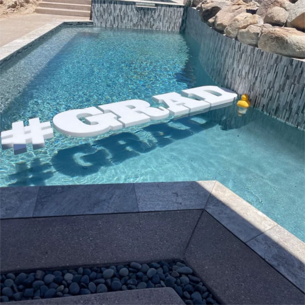 Floating Foam Letters  Floating Pool Letters - Custom Foam Letters