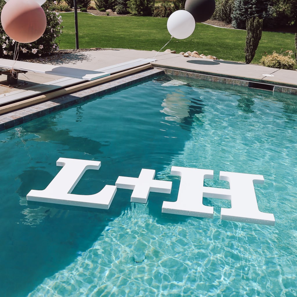 Floating Foam Letters  Floating Pool Letters - Custom Foam Letters