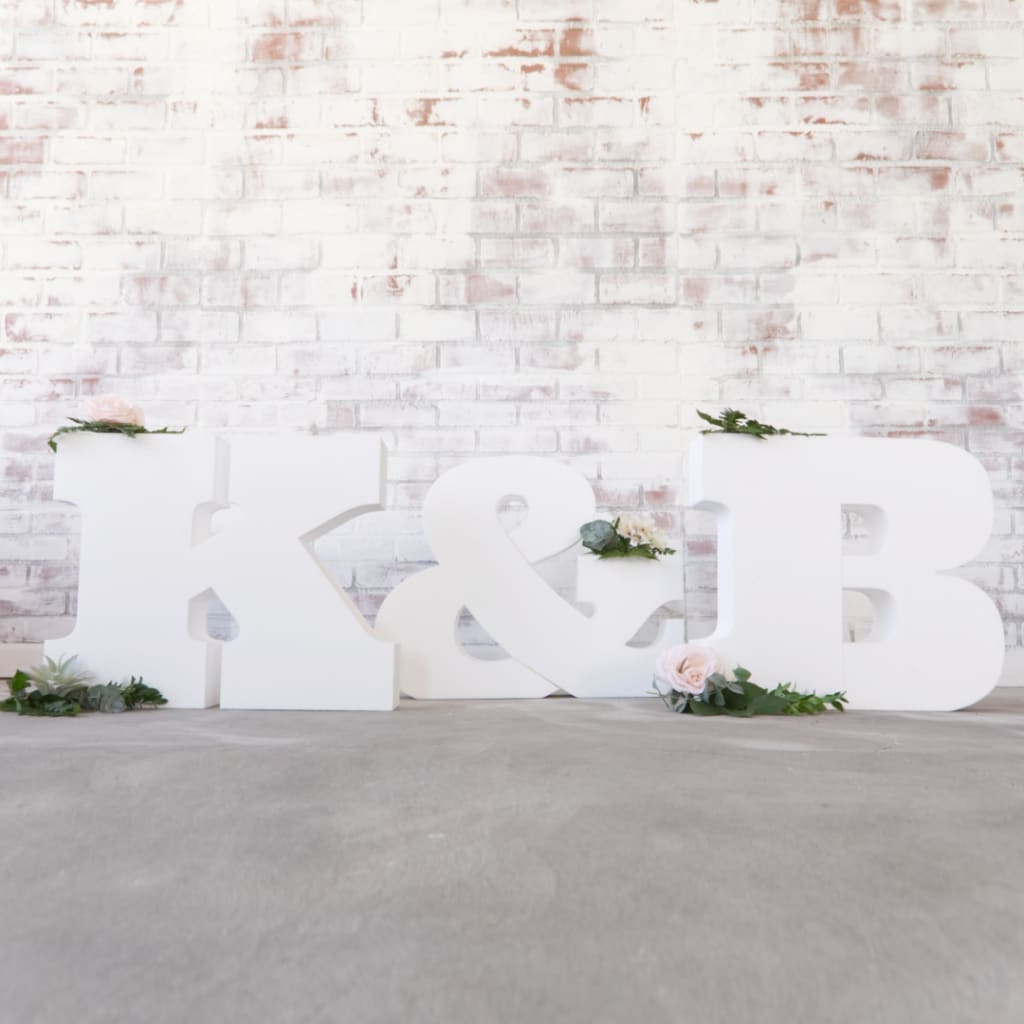 Free Standing Styrofoam Letters for Wedding