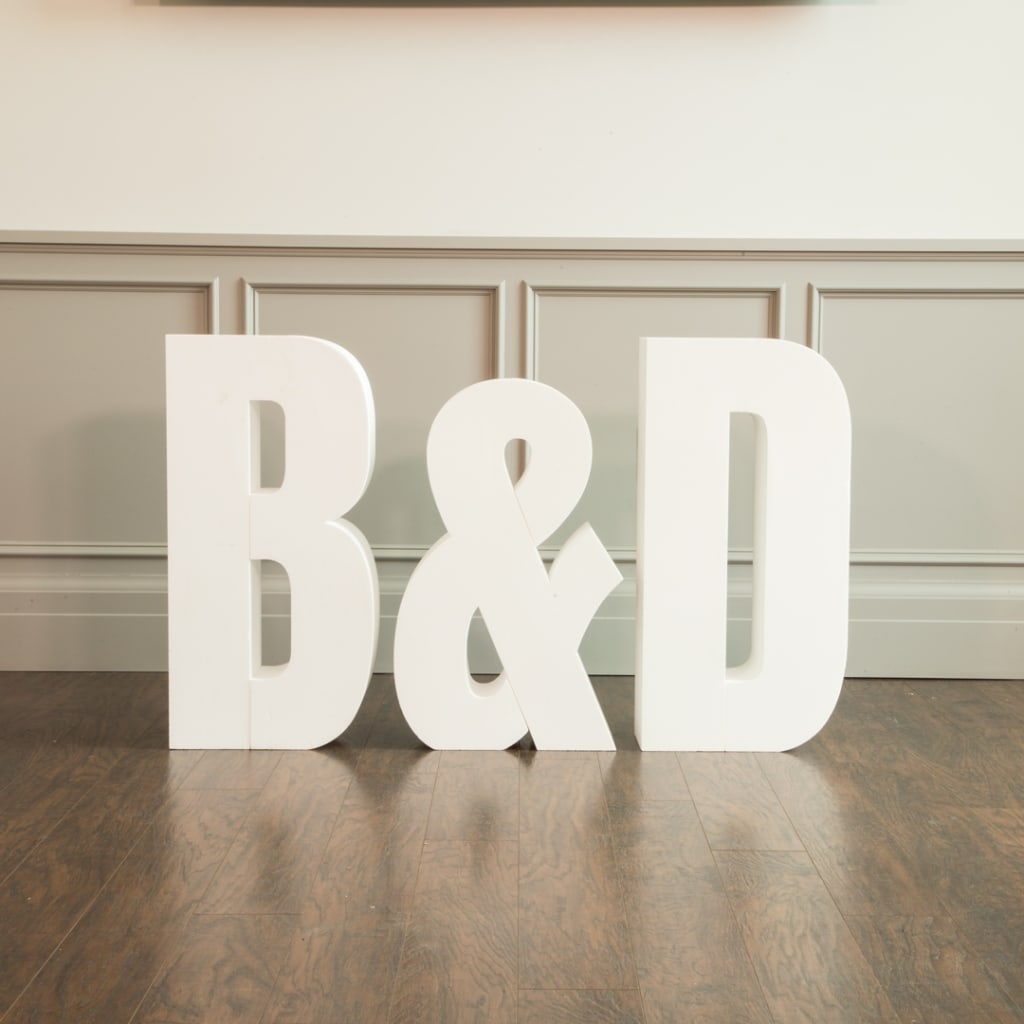 Free Standing Foam Letters For Wedding