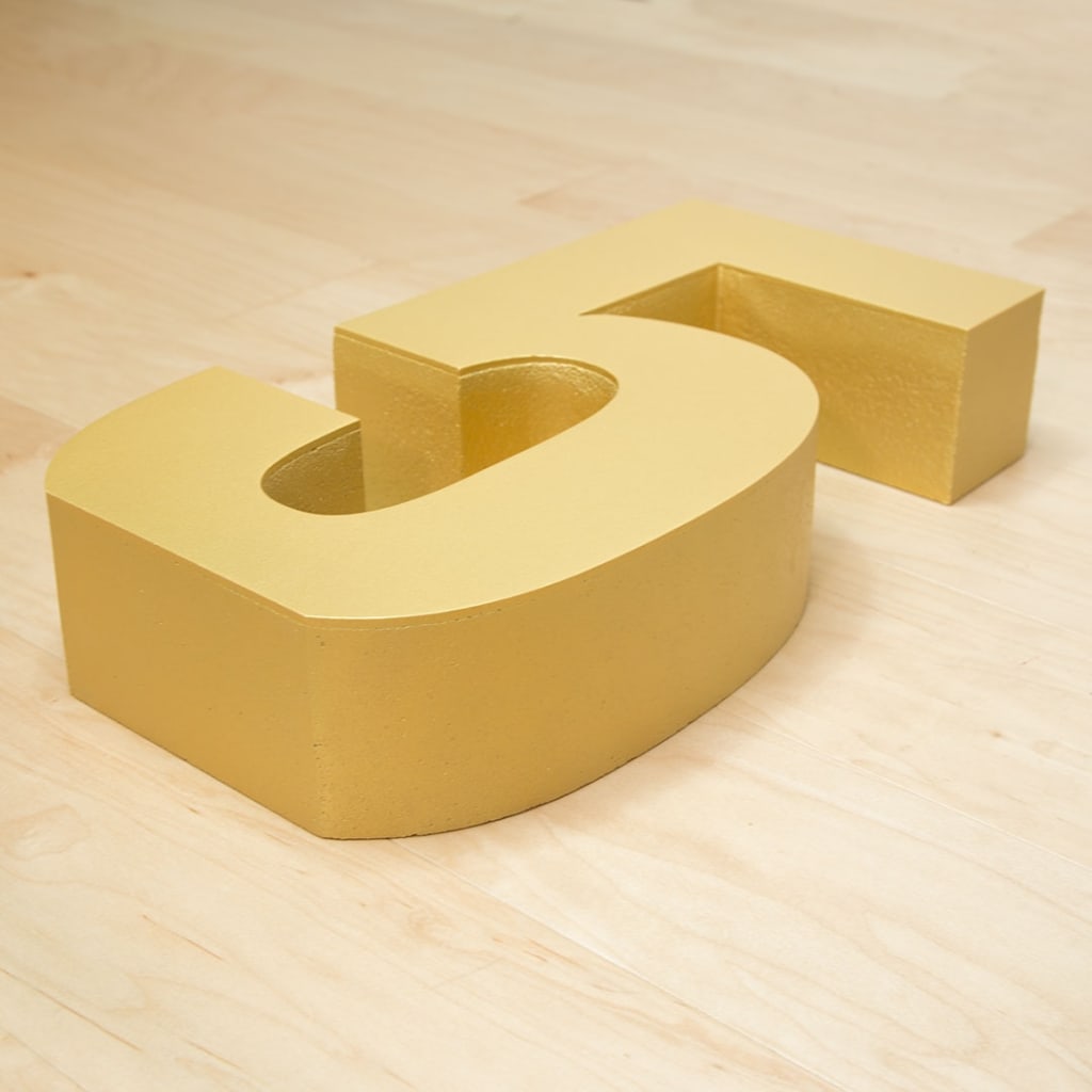 Styrofoam Letters 3D 20,foam Gold Numbers 20 Inches,large Free