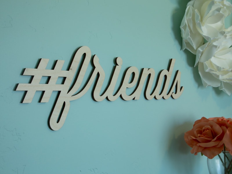 Custom Hashtag Letters