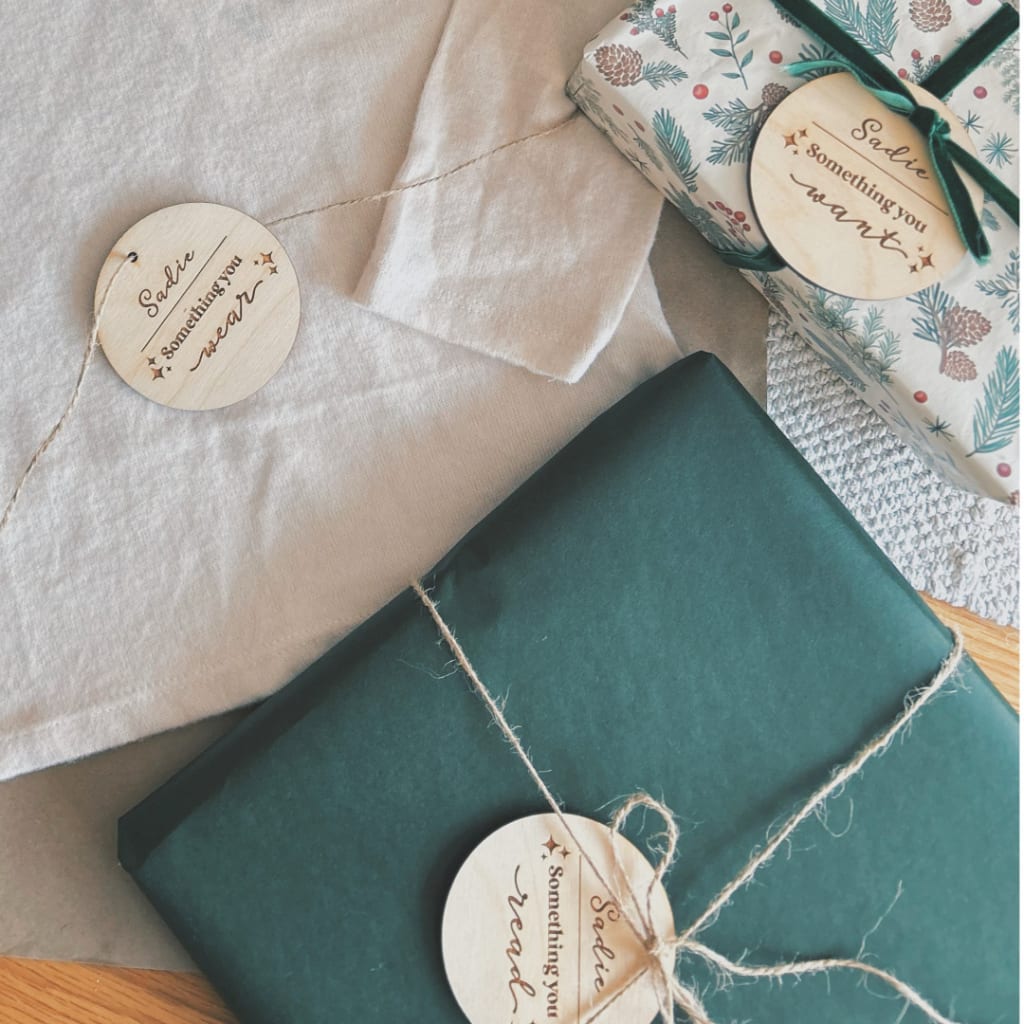 Personalized 4 Gift Rule Tags | CraftCuts.com