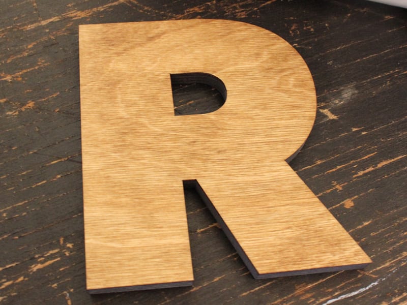 Stained Wood Letters - Stained Wooden Letters | Craftcuts.com
