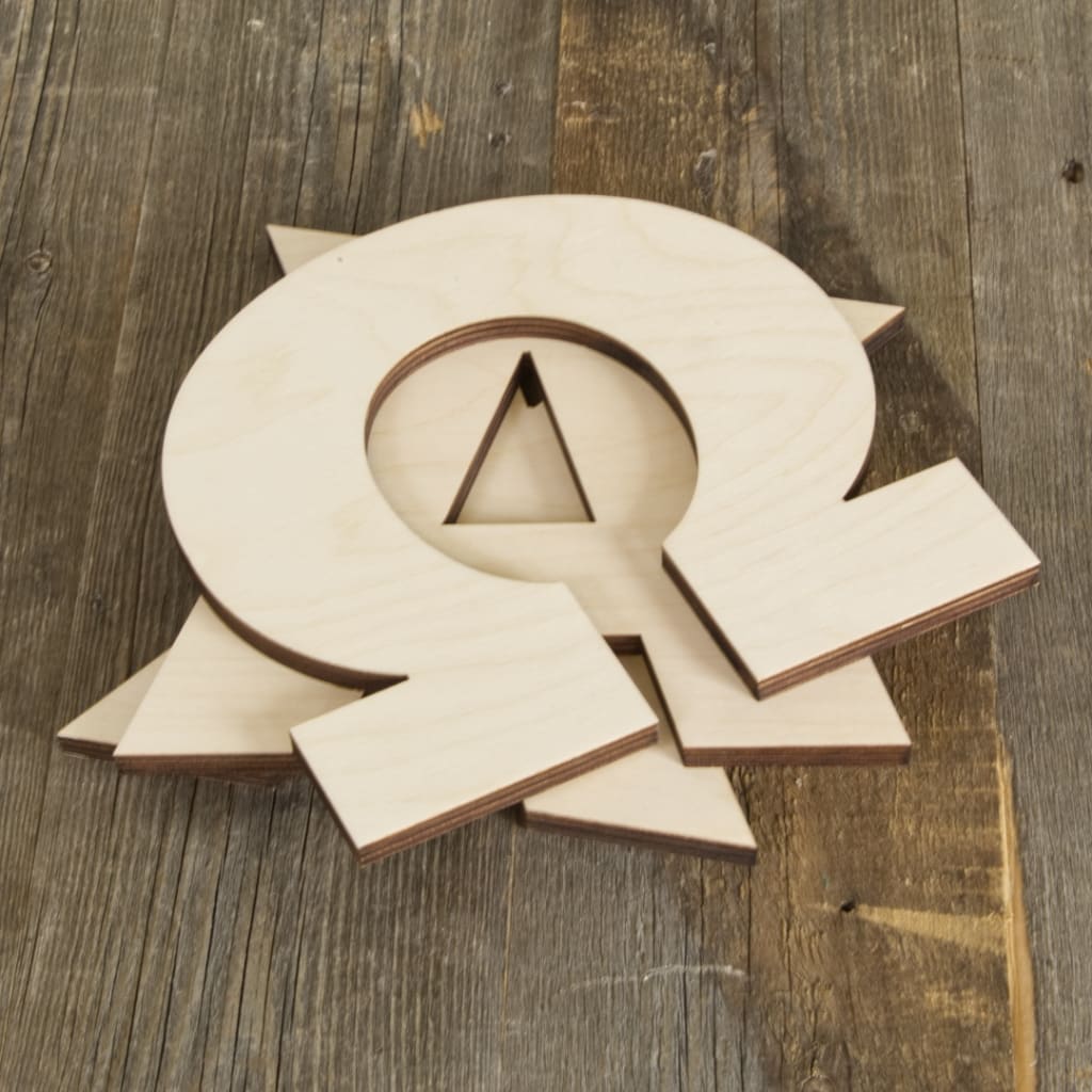 Greek Letter A Alpha Symbol Unfinished Wood Letters 6 Inch Tall