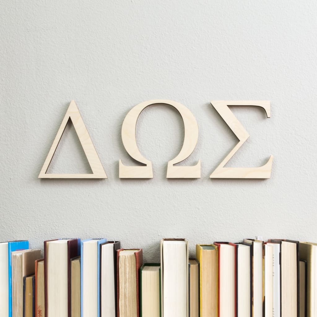 Greek Letter A Alpha Symbol Unfinished Wood Letters 6 Inch Tall Paintable  MDF 