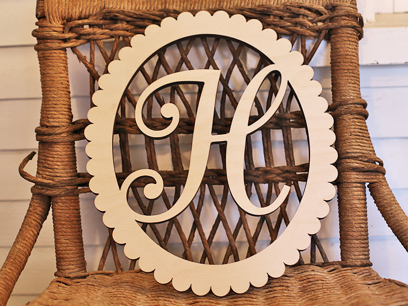 Framed Monogram Letter
