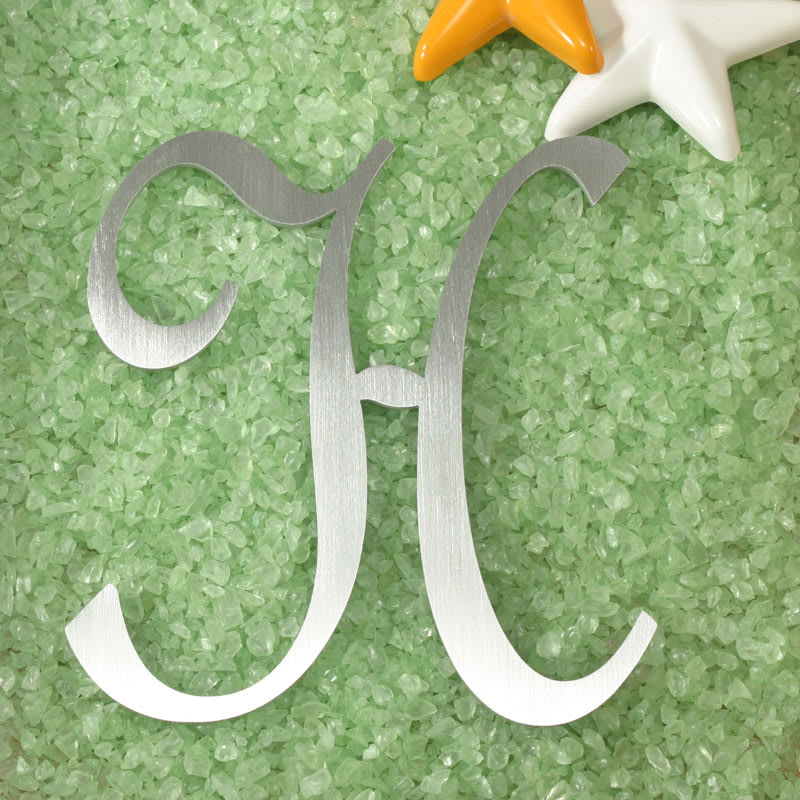 Letter C Cake Topper - Premium Silver Metal - C Monogram ...